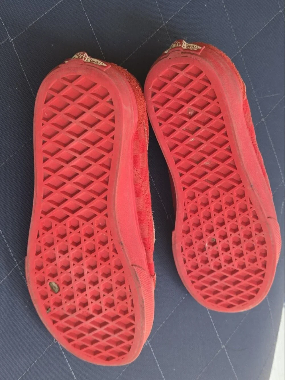 Vans Kids Red Slip-On Streetwear Skater Bold Vibrant Style Low Top Sneakers